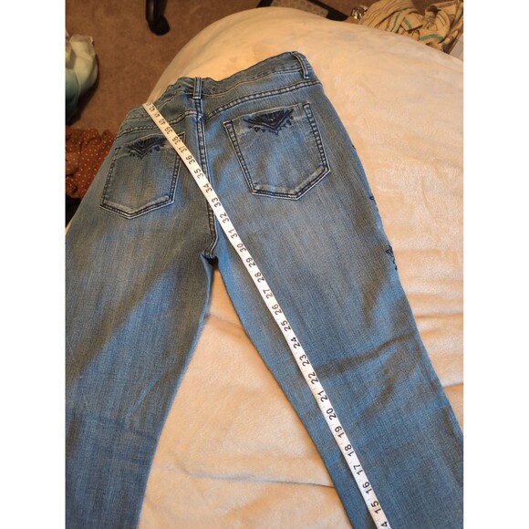 Code Bleu jeans with embroidered pattern size 8 - Picture 3 of 8